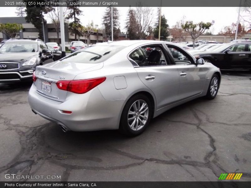 Liquid Platinum / Graphite 2015 Infiniti Q50 Hybrid Premium