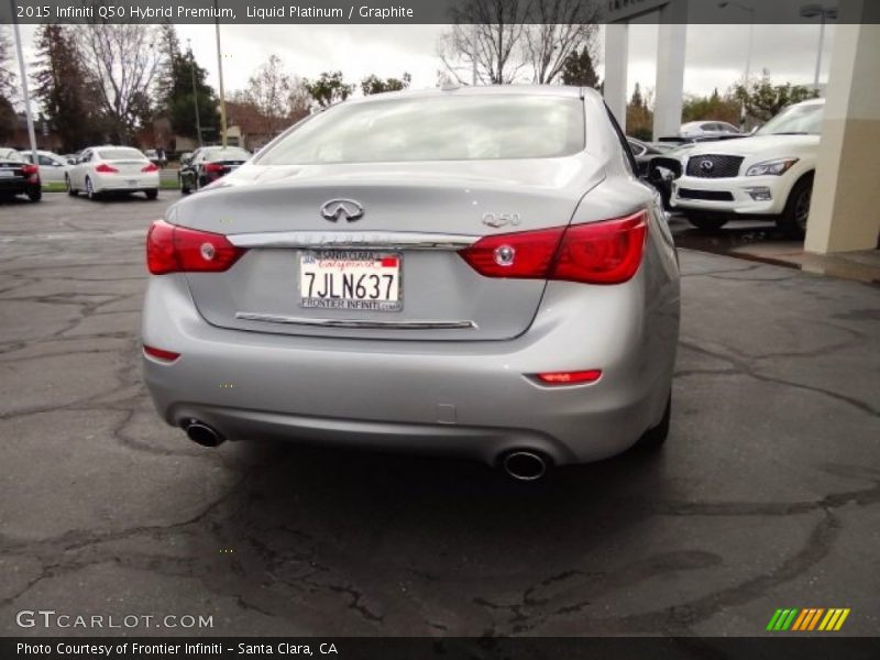 Liquid Platinum / Graphite 2015 Infiniti Q50 Hybrid Premium