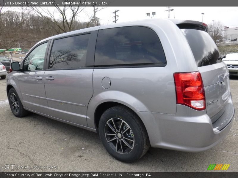 Billet Silver Metallic / Black 2016 Dodge Grand Caravan SE