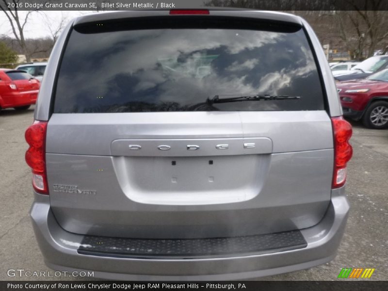 Billet Silver Metallic / Black 2016 Dodge Grand Caravan SE