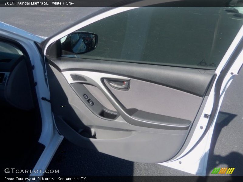 White / Gray 2016 Hyundai Elantra SE