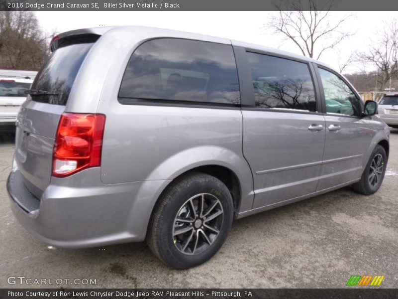 Billet Silver Metallic / Black 2016 Dodge Grand Caravan SE