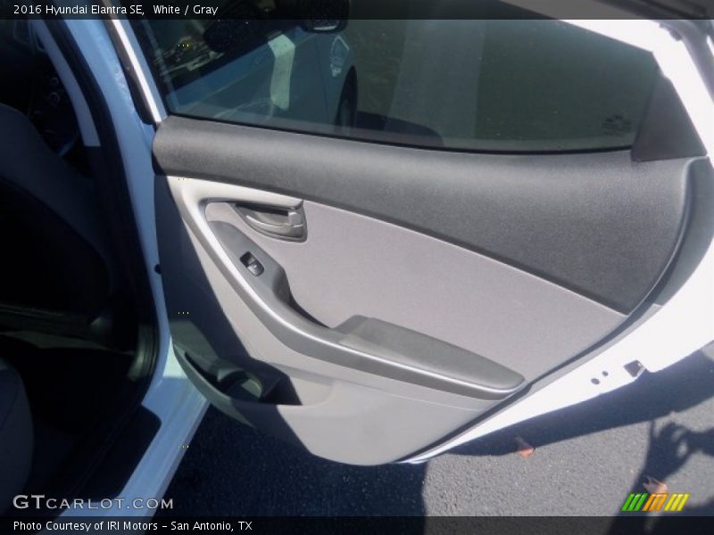 White / Gray 2016 Hyundai Elantra SE