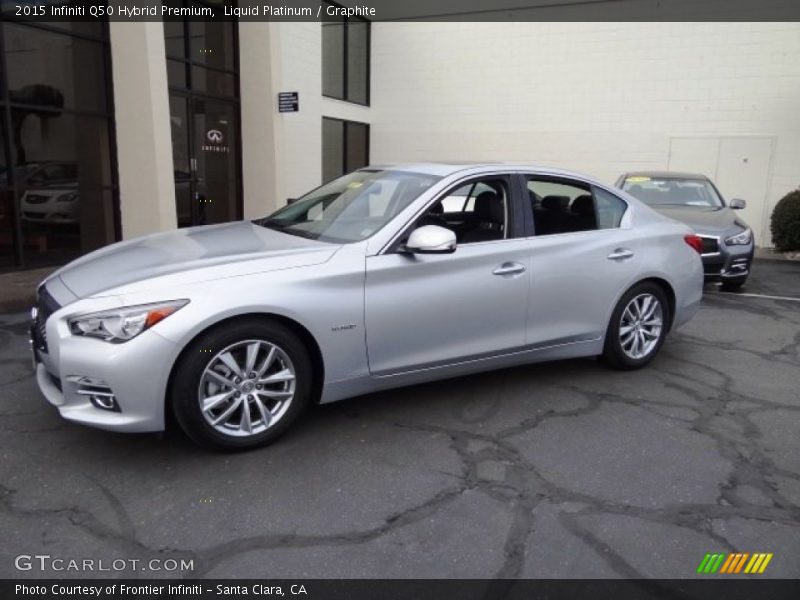 Liquid Platinum / Graphite 2015 Infiniti Q50 Hybrid Premium