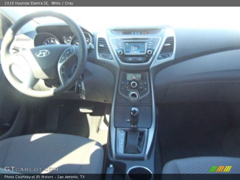 White / Gray 2016 Hyundai Elantra SE