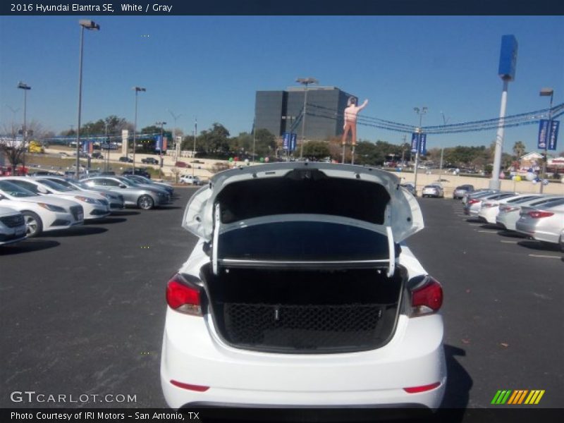 White / Gray 2016 Hyundai Elantra SE