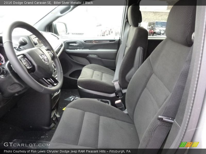 Billet Silver Metallic / Black 2016 Dodge Grand Caravan SE