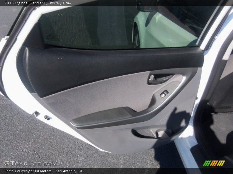 White / Gray 2016 Hyundai Elantra SE