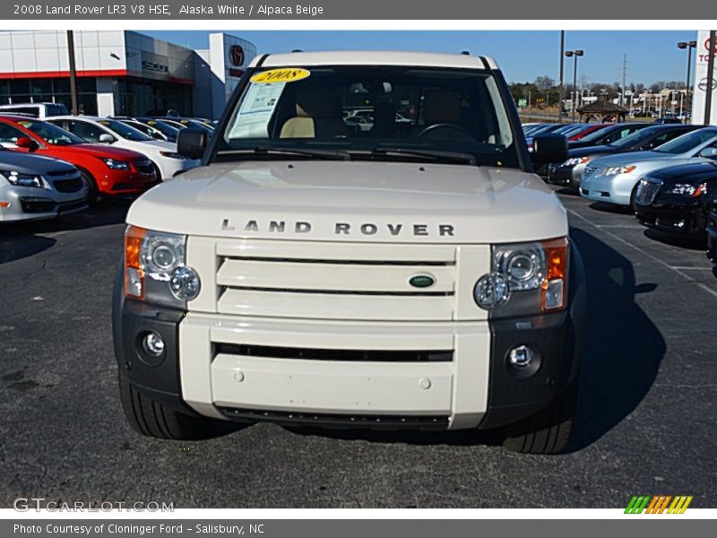Alaska White / Alpaca Beige 2008 Land Rover LR3 V8 HSE