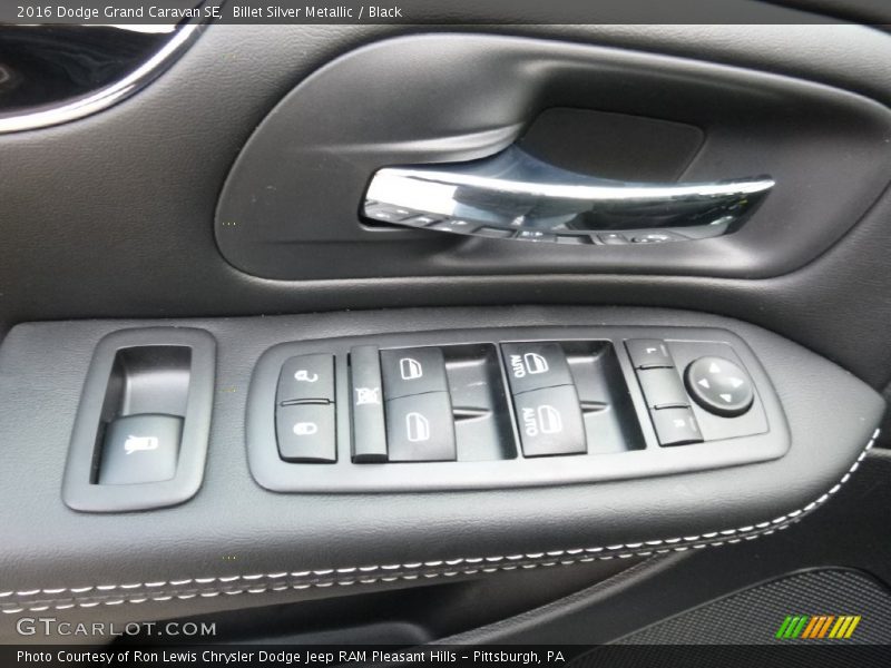 Billet Silver Metallic / Black 2016 Dodge Grand Caravan SE
