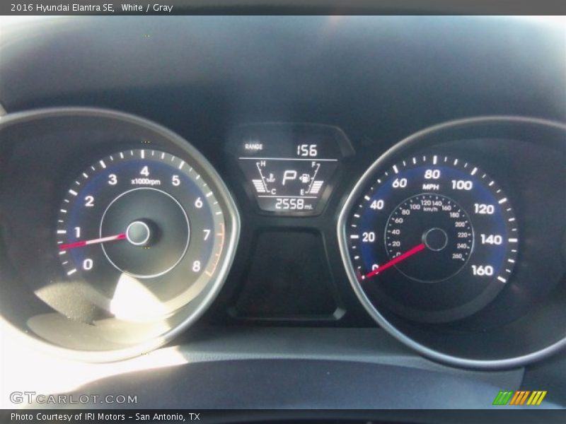 White / Gray 2016 Hyundai Elantra SE