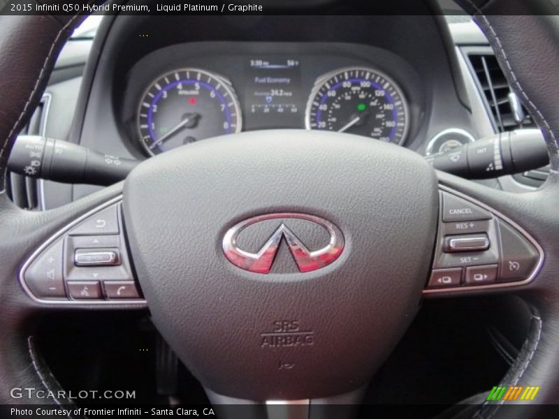 Liquid Platinum / Graphite 2015 Infiniti Q50 Hybrid Premium
