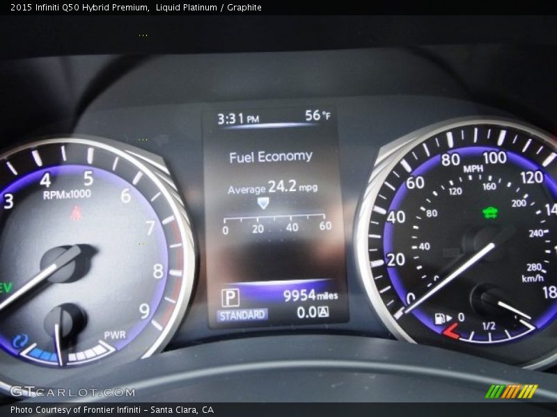 Liquid Platinum / Graphite 2015 Infiniti Q50 Hybrid Premium
