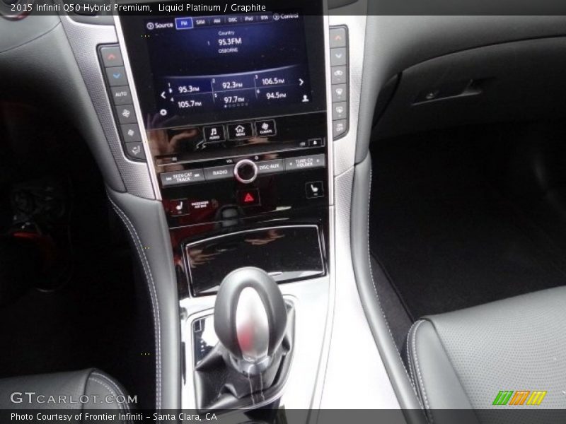 Liquid Platinum / Graphite 2015 Infiniti Q50 Hybrid Premium
