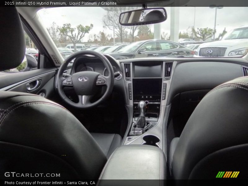 Liquid Platinum / Graphite 2015 Infiniti Q50 Hybrid Premium
