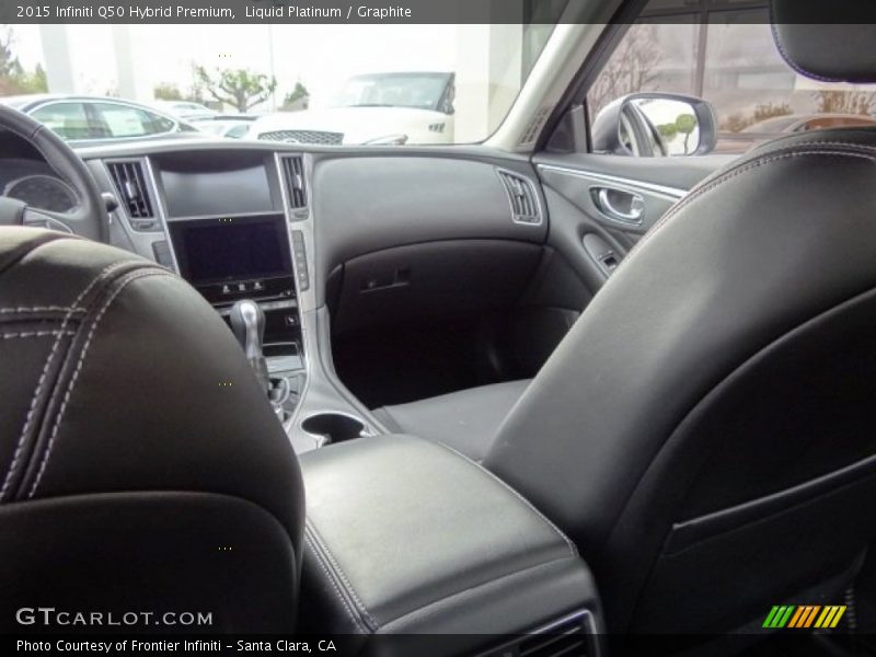 Liquid Platinum / Graphite 2015 Infiniti Q50 Hybrid Premium