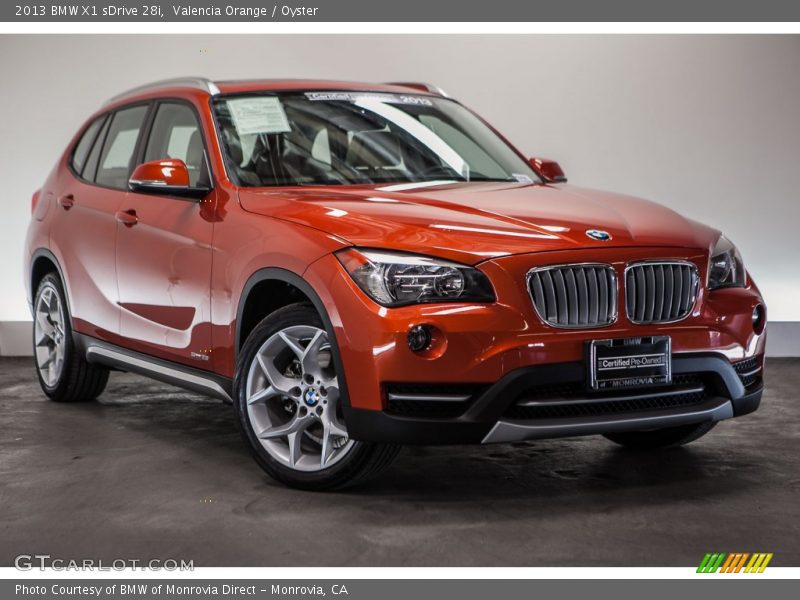 Valencia Orange / Oyster 2013 BMW X1 sDrive 28i