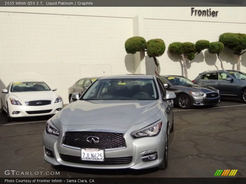 Liquid Platinum / Graphite 2015 Infiniti Q50 3.7