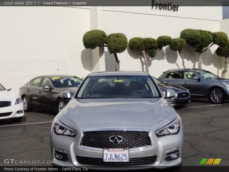 Liquid Platinum / Graphite 2015 Infiniti Q50 3.7