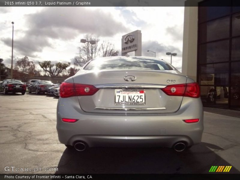 Liquid Platinum / Graphite 2015 Infiniti Q50 3.7