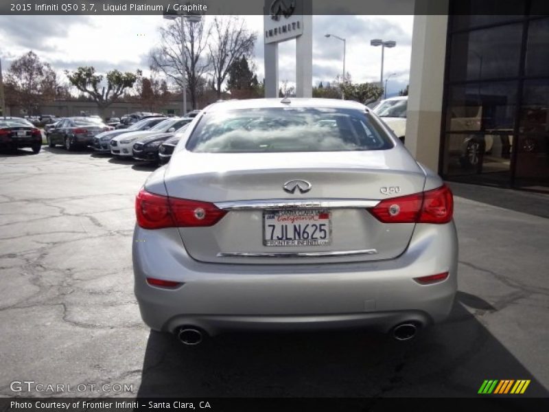 Liquid Platinum / Graphite 2015 Infiniti Q50 3.7