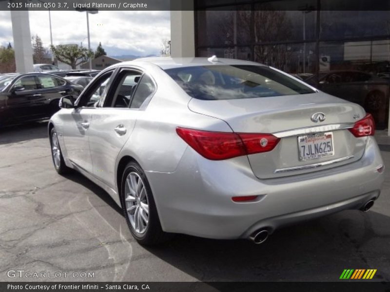 Liquid Platinum / Graphite 2015 Infiniti Q50 3.7