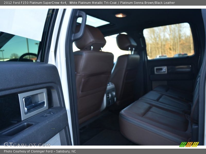 White Platinum Metallic Tri-Coat / Platinum Sienna Brown/Black Leather 2012 Ford F150 Platinum SuperCrew 4x4
