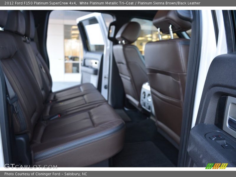 White Platinum Metallic Tri-Coat / Platinum Sienna Brown/Black Leather 2012 Ford F150 Platinum SuperCrew 4x4