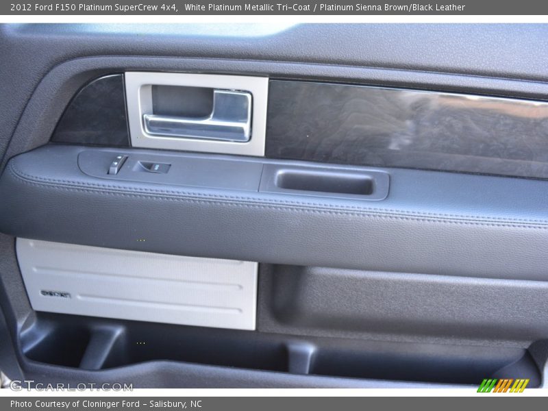 White Platinum Metallic Tri-Coat / Platinum Sienna Brown/Black Leather 2012 Ford F150 Platinum SuperCrew 4x4