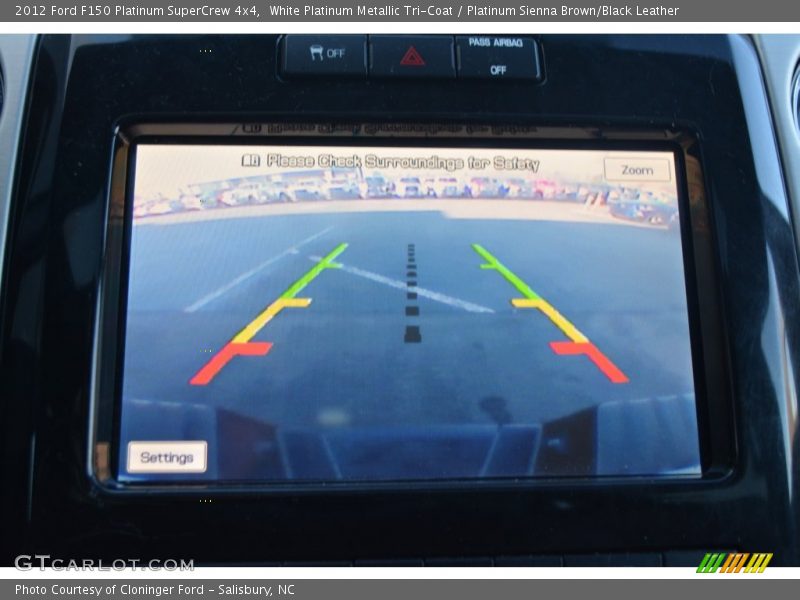 White Platinum Metallic Tri-Coat / Platinum Sienna Brown/Black Leather 2012 Ford F150 Platinum SuperCrew 4x4