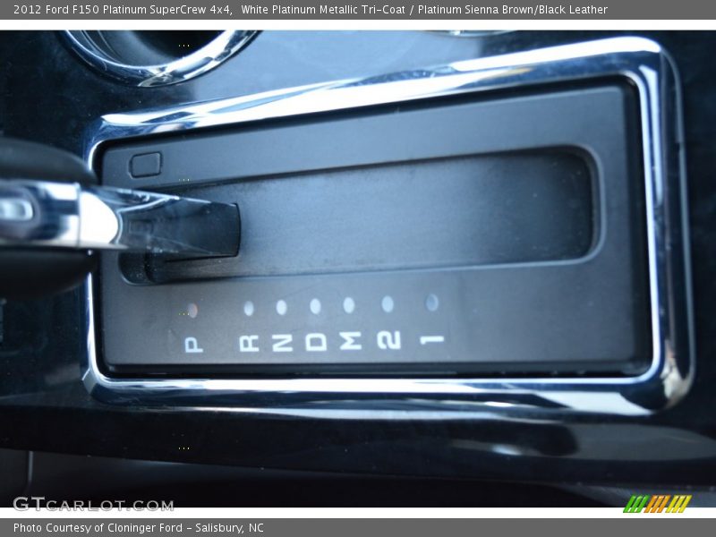 White Platinum Metallic Tri-Coat / Platinum Sienna Brown/Black Leather 2012 Ford F150 Platinum SuperCrew 4x4