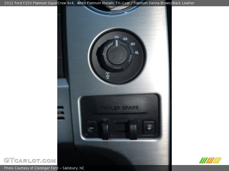 White Platinum Metallic Tri-Coat / Platinum Sienna Brown/Black Leather 2012 Ford F150 Platinum SuperCrew 4x4