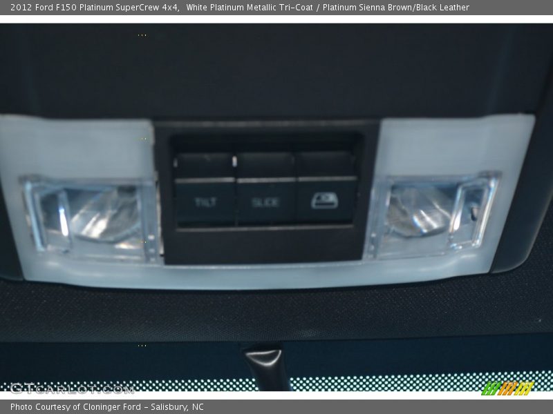 White Platinum Metallic Tri-Coat / Platinum Sienna Brown/Black Leather 2012 Ford F150 Platinum SuperCrew 4x4