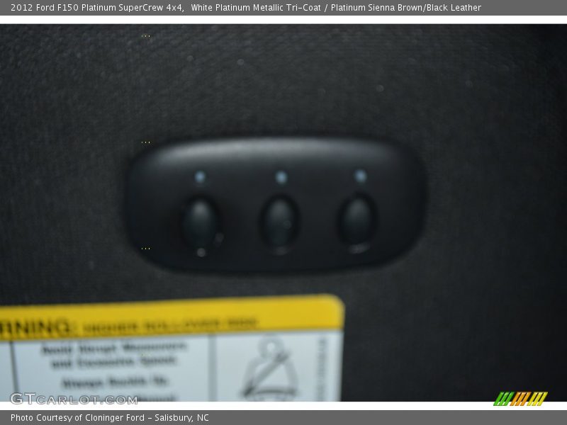 White Platinum Metallic Tri-Coat / Platinum Sienna Brown/Black Leather 2012 Ford F150 Platinum SuperCrew 4x4