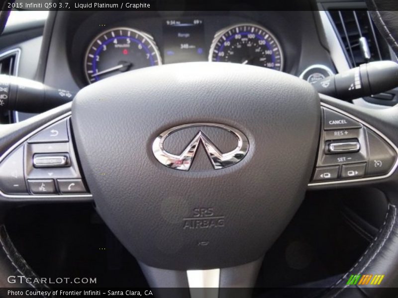 Liquid Platinum / Graphite 2015 Infiniti Q50 3.7