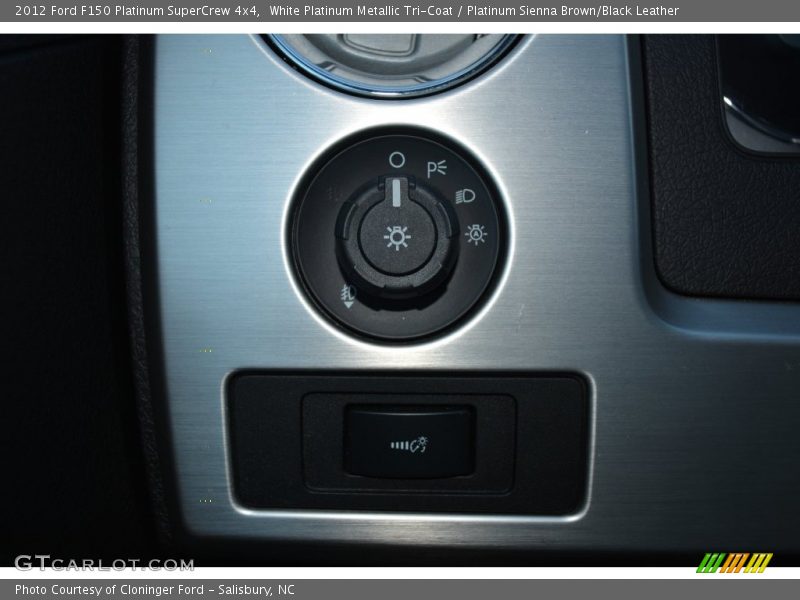 White Platinum Metallic Tri-Coat / Platinum Sienna Brown/Black Leather 2012 Ford F150 Platinum SuperCrew 4x4