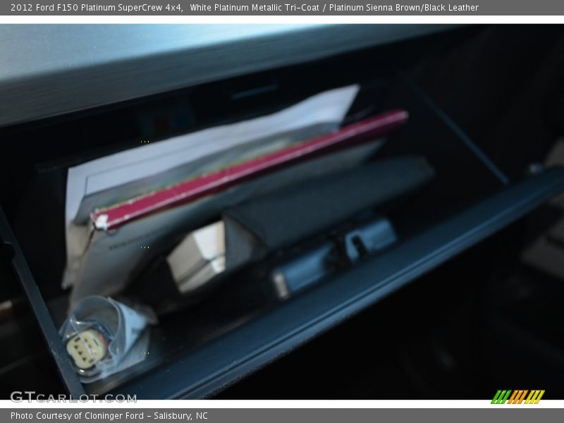 White Platinum Metallic Tri-Coat / Platinum Sienna Brown/Black Leather 2012 Ford F150 Platinum SuperCrew 4x4