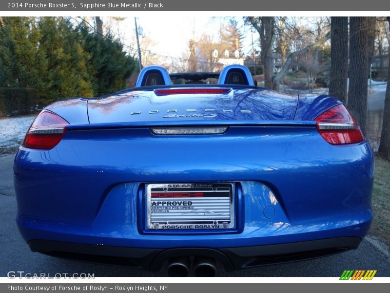 Sapphire Blue Metallic / Black 2014 Porsche Boxster S