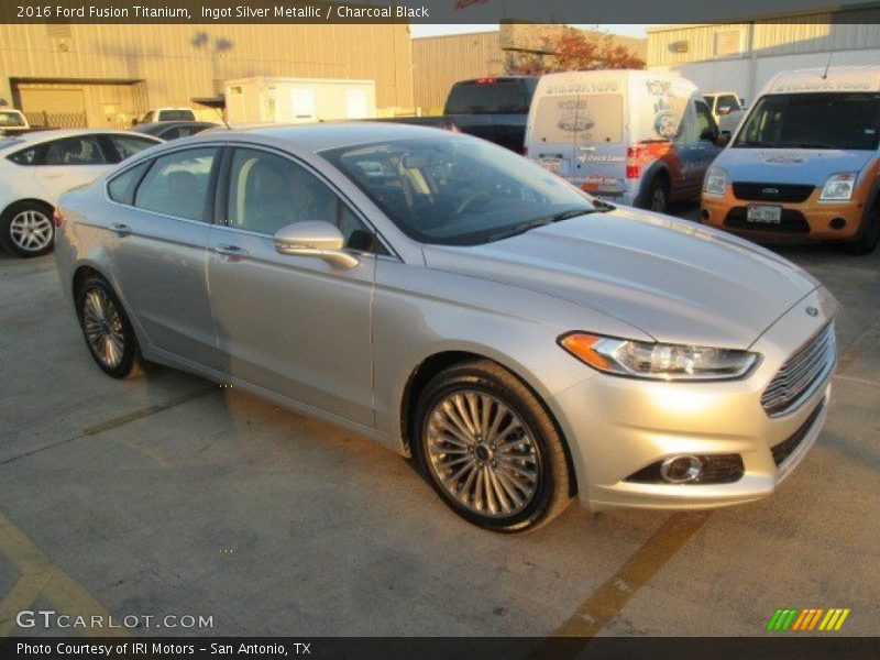 Ingot Silver Metallic / Charcoal Black 2016 Ford Fusion Titanium