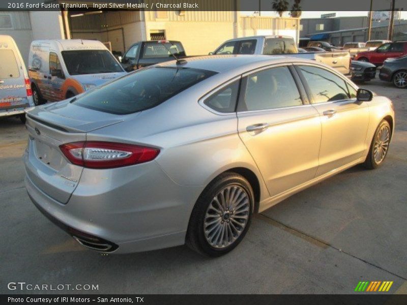 Ingot Silver Metallic / Charcoal Black 2016 Ford Fusion Titanium