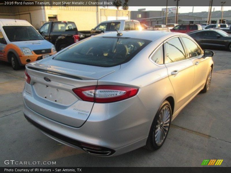 Ingot Silver Metallic / Charcoal Black 2016 Ford Fusion Titanium