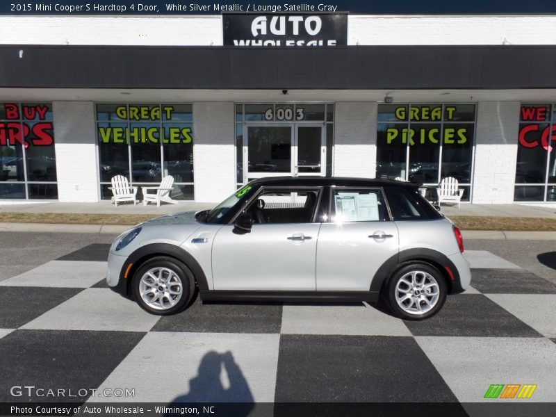 White Silver Metallic / Lounge Satellite Gray 2015 Mini Cooper S Hardtop 4 Door