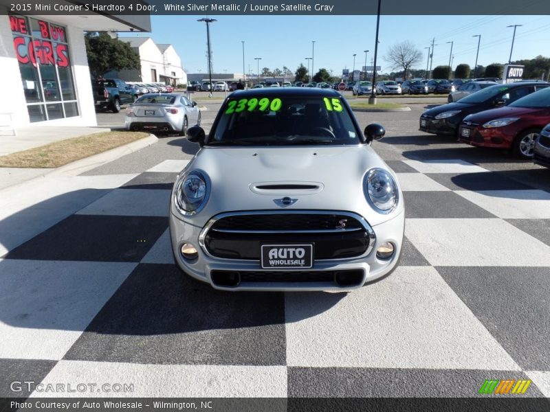 White Silver Metallic / Lounge Satellite Gray 2015 Mini Cooper S Hardtop 4 Door