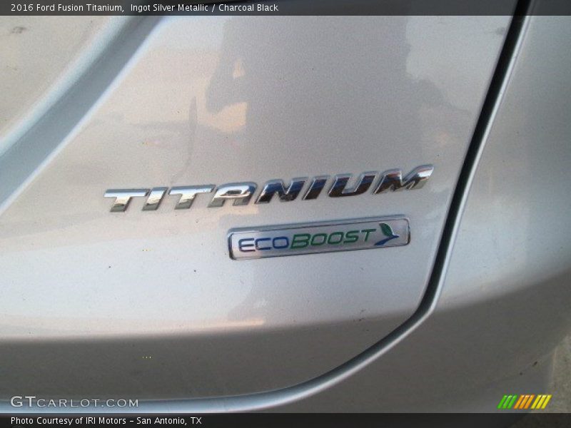 Ingot Silver Metallic / Charcoal Black 2016 Ford Fusion Titanium