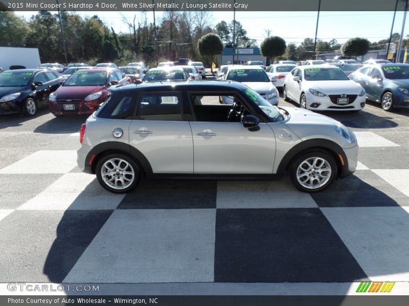 White Silver Metallic / Lounge Satellite Gray 2015 Mini Cooper S Hardtop 4 Door