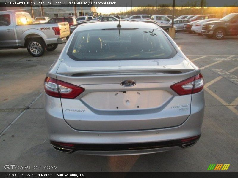 Ingot Silver Metallic / Charcoal Black 2016 Ford Fusion Titanium