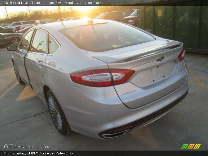 Ingot Silver Metallic / Charcoal Black 2016 Ford Fusion Titanium