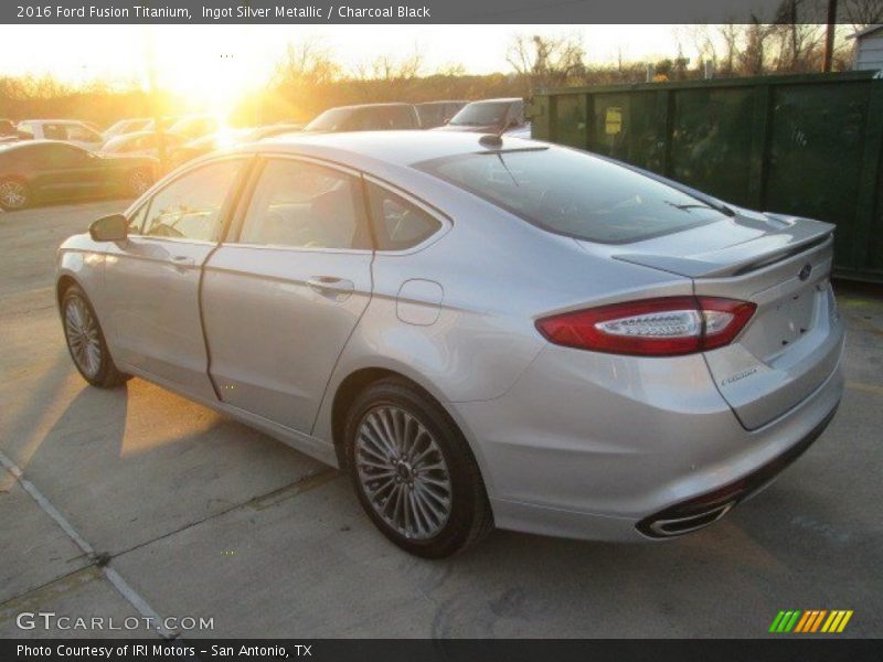 Ingot Silver Metallic / Charcoal Black 2016 Ford Fusion Titanium