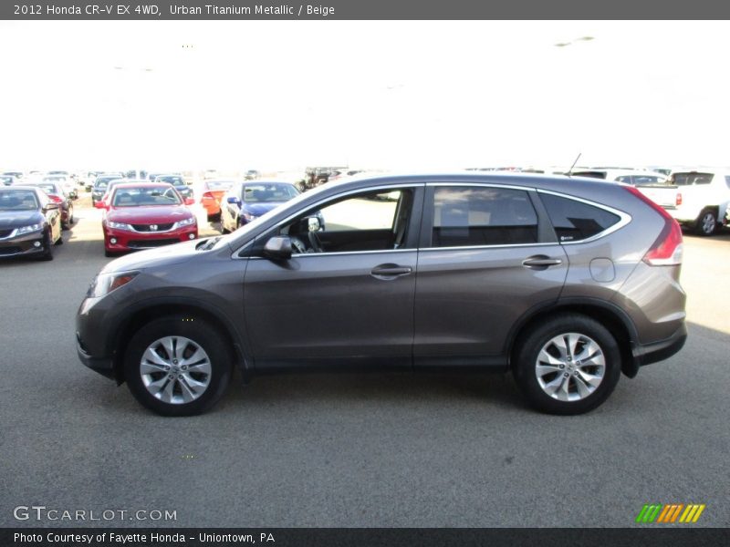 Urban Titanium Metallic / Beige 2012 Honda CR-V EX 4WD