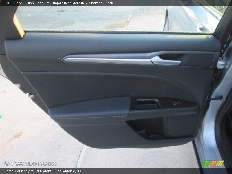 Ingot Silver Metallic / Charcoal Black 2016 Ford Fusion Titanium